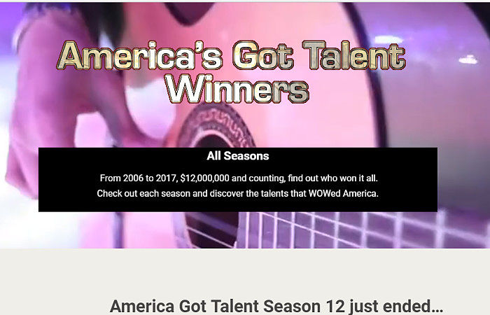 TV Talent Show Winners